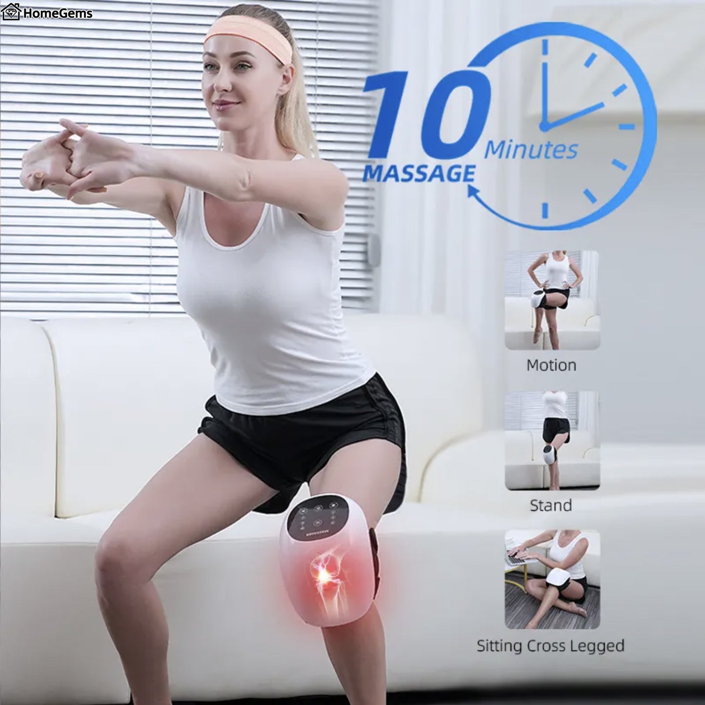 Smart Knee Massager - Advanced Pain Relief and Relaxation