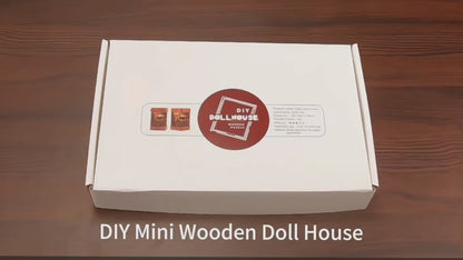 DIY Book Nook Kit - Wooden Dollhouse 3D Puzzle with LED Lights, Bookshelf Insert & Home Decor